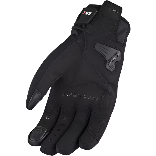 LS2 Jet 2 Ladies Textile Gloves Black (Image 2) - ThrottleChimp