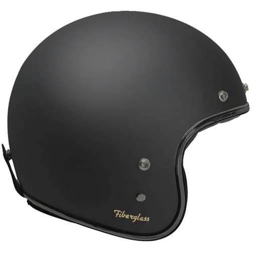 Garibaldi G02X Vintage Open Face Helmet Black (Image 3) - ThrottleChimp