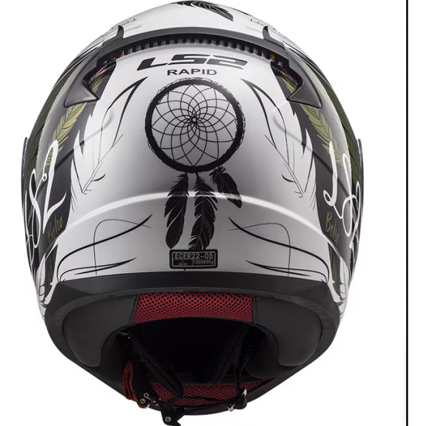 LS2 FF353 Rapid 2 ECE 22.06 Full Face Helmet Boho White / Black / Pink FREE 1 YEAR Returns, FREE UK Delivery | ThrottleChimp