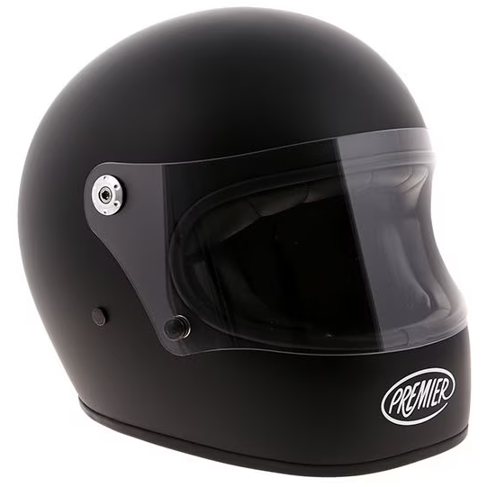 Premier Trophy U9 Full Face Helmet Matt Black (Image 3) - ThrottleChimp