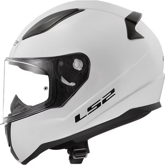 LS2 FF353 Rapid 2 ECE 22.06 Full Face Helmet Solid White (Image 3) - ThrottleChimp