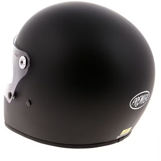 Premier Trophy U9 Full Face Helmet Matt Black (Image 5) - ThrottleChimp