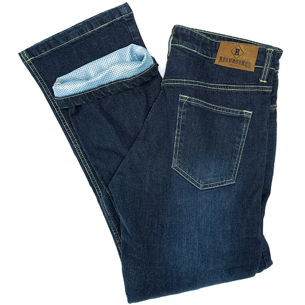 Resurgence Gear Voyager PEKEV Denim Jeans Indigo Blue (Image 2) - ThrottleChimp