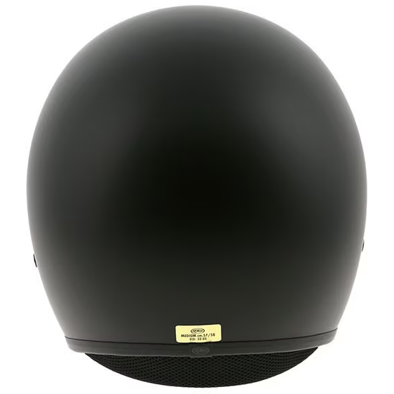 Premier Vintage U9 Open Face Helmet Matt Black (Image 4) - ThrottleChimp