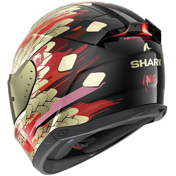 Shark Skwal i3 Full Face Helmet Venum Black / Red / Pearl FREE 1 YEAR Returns, FREE UK Delivery | ThrottleChimp