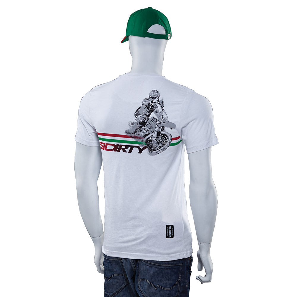 Sidi Casuals T-Shirt Sidirty White - ThrottleChimp