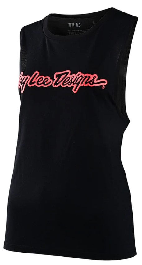 Troy Lee Designs Signature Ladies Tank Black FREE 1 YEAR Returns, FREE UK Delivery | ThrottleChimp