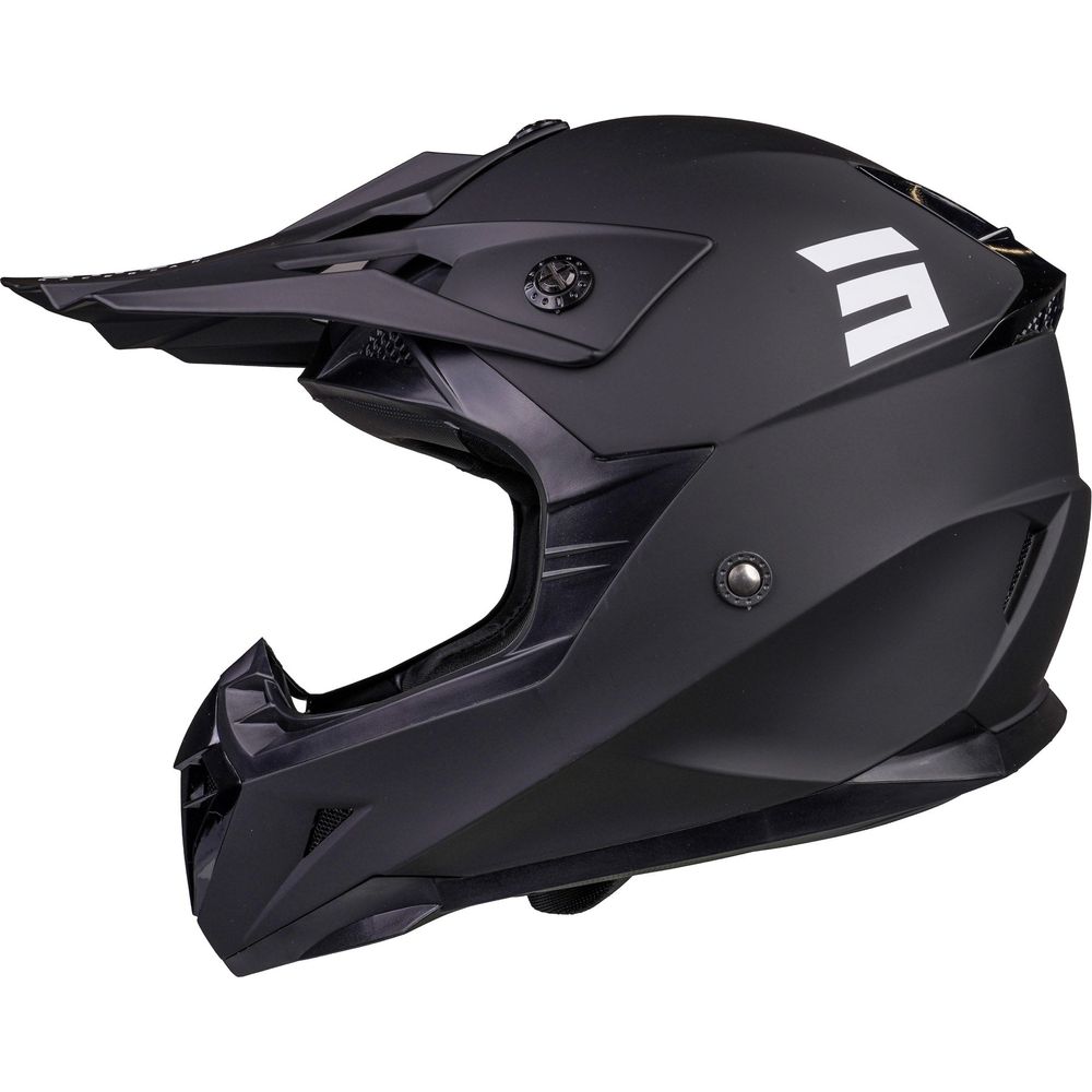 Shot Pulse MX Helmet Solid Matt Black (Image 2) - ThrottleChimp