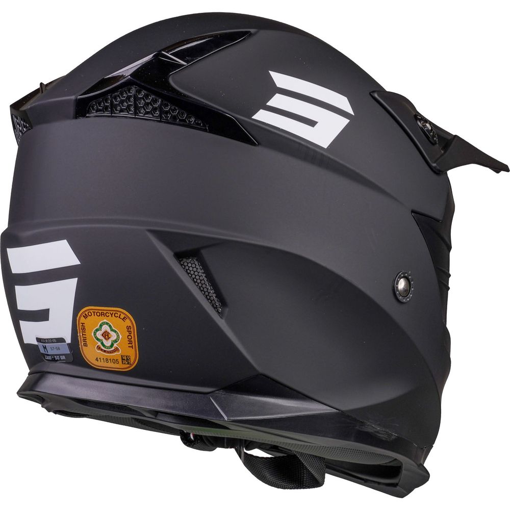 Shot Pulse MX Helmet Solid Matt Black FREE 1 YEAR Returns, FREE UK Delivery | ThrottleChimp