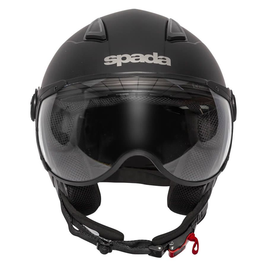 Spada Hellion Open Face Helmet Matt Black (Image 3) - ThrottleChimp