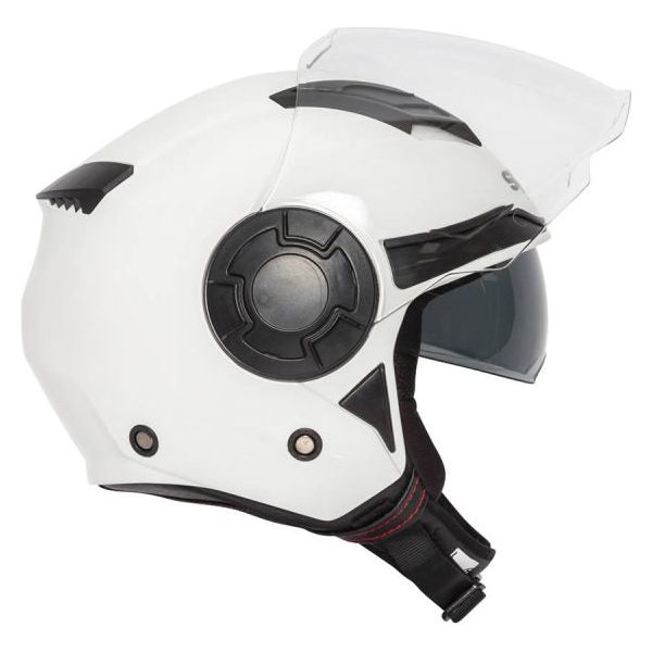 Spada Lycan Open Face Helmet White FREE 1 YEAR Returns, FREE UK Delivery | ThrottleChimp