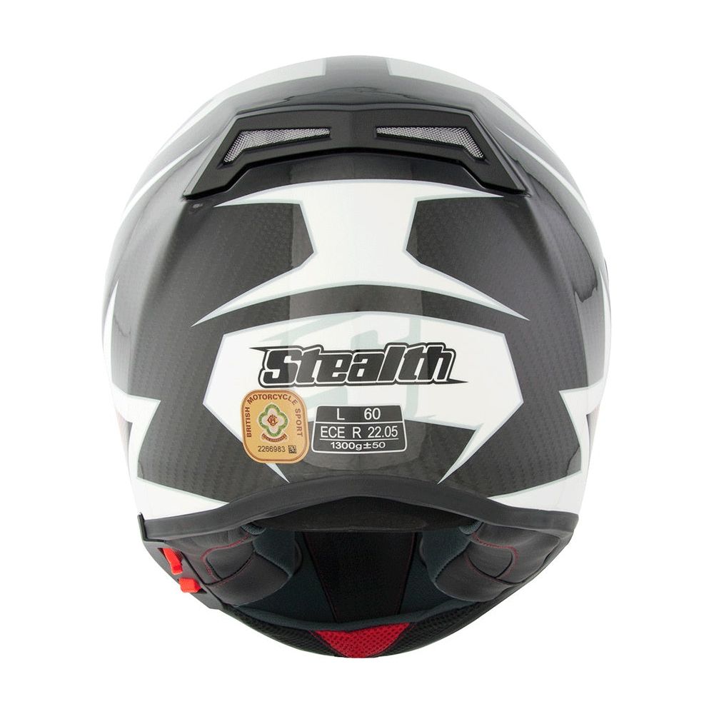 Stealth HD117 GP Replica Full Face Helmet Orange (Image 3) - ThrottleChimp