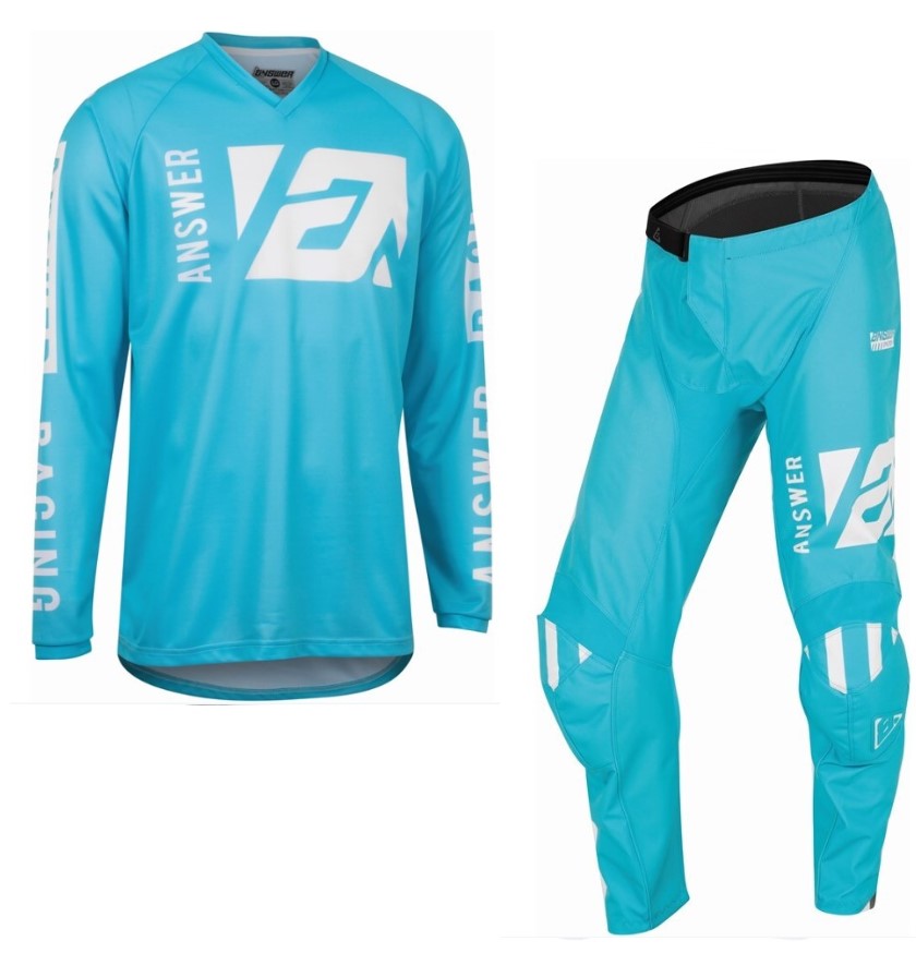 Answer Racing Syncron Merge Motocross Pant & Jersey Kit Astana / White  FREE 1 YEAR Returns, FREE UK Delivery | ThrottleChimp