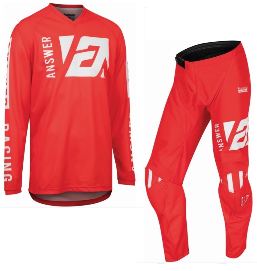 Answer Racing Syncron Merge Motocross Pant & Jersey Kit Red / White  FREE 1 YEAR Returns, FREE UK Delivery | ThrottleChimp