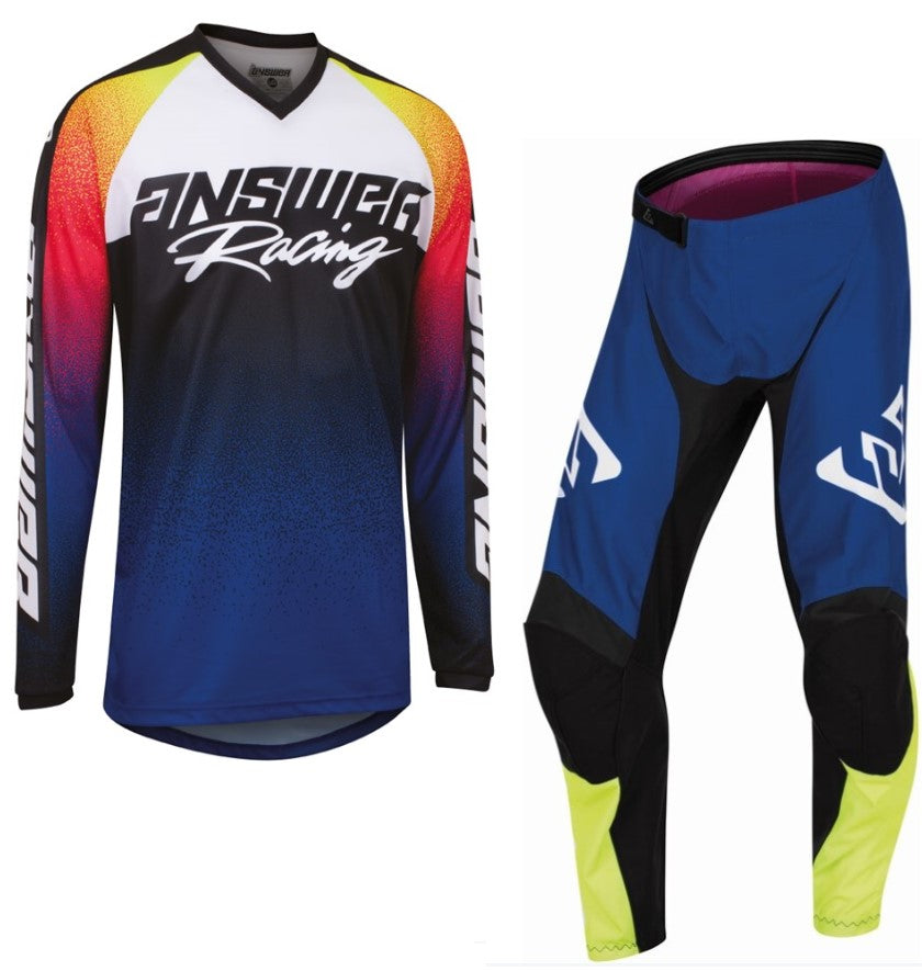 Answer Racing Syncron Prism Motocross Pant & Jersey Kit Reflex Blue / Pink  FREE 1 YEAR Returns, FREE UK Delivery | ThrottleChimp