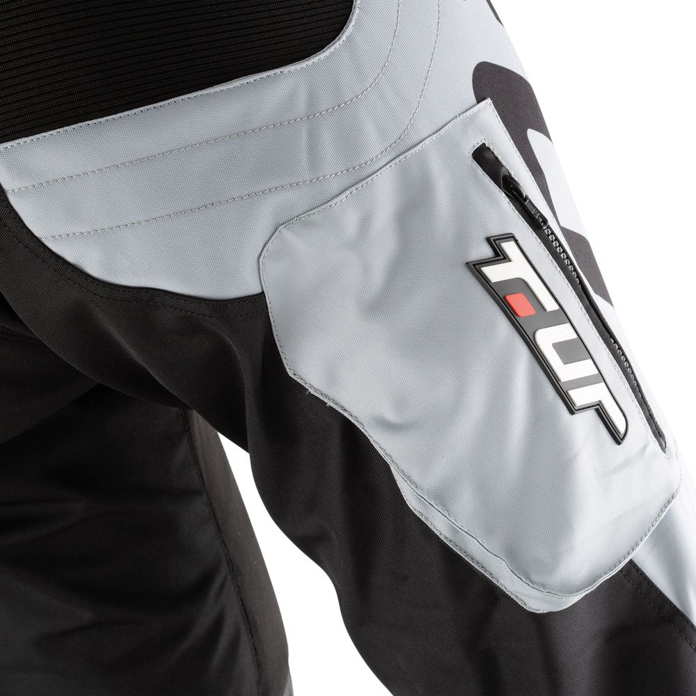 T.UR P-Three Trouser Light Grey / Red FREE 1 YEAR Returns, FREE UK Delivery | ThrottleChimp