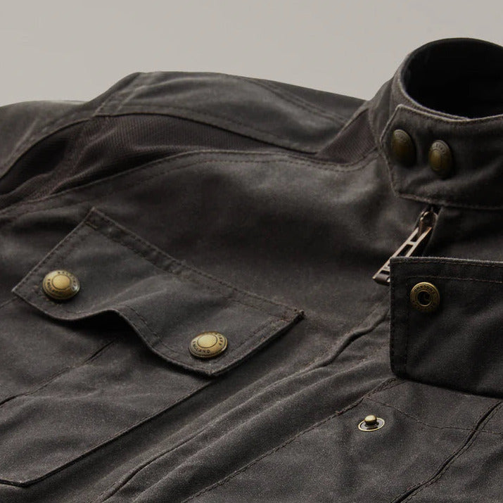 Belstaff Temple Technical Waxed Cotton Jacket Mahogany (Image 8) - ThrottleChimp