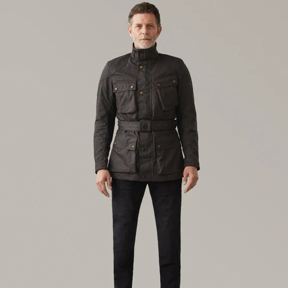 Belstaff Trialmaster Waxed Cotton Jacket Mahogany (Image 4) - ThrottleChimp