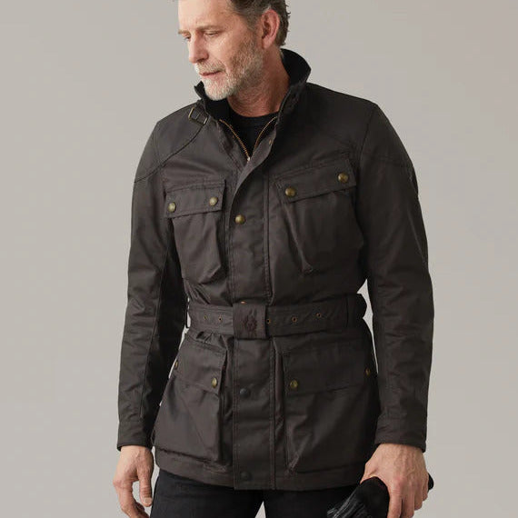 Belstaff Trialmaster Waxed Cotton Jacket Mahogany (Image 2) - ThrottleChimp