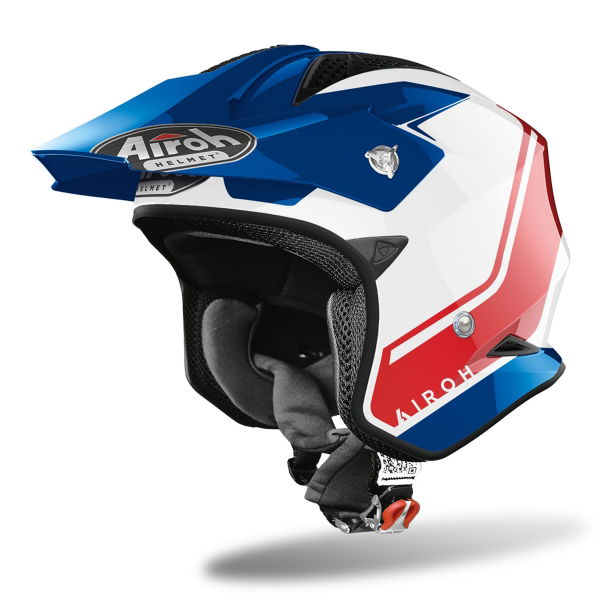 Airoh TRR S Keen Trials Helmet Gloss Blue / Red FREE 1 YEAR Returns, FREE UK Delivery | ThrottleChimp