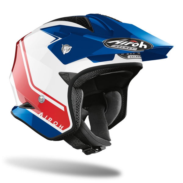 Airoh TRR S Keen Trials Helmet Gloss Blue / Red FREE 1 YEAR Returns, FREE UK Delivery | ThrottleChimp