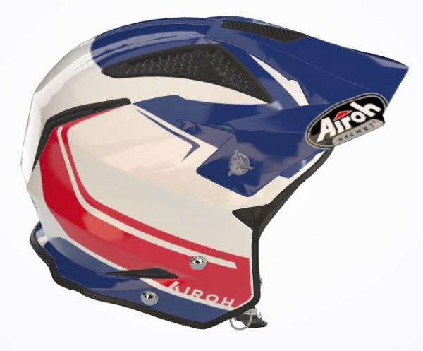 Airoh TRR S Keen Trials Helmet Gloss Blue / Red FREE 1 YEAR Returns, FREE UK Delivery | ThrottleChimp