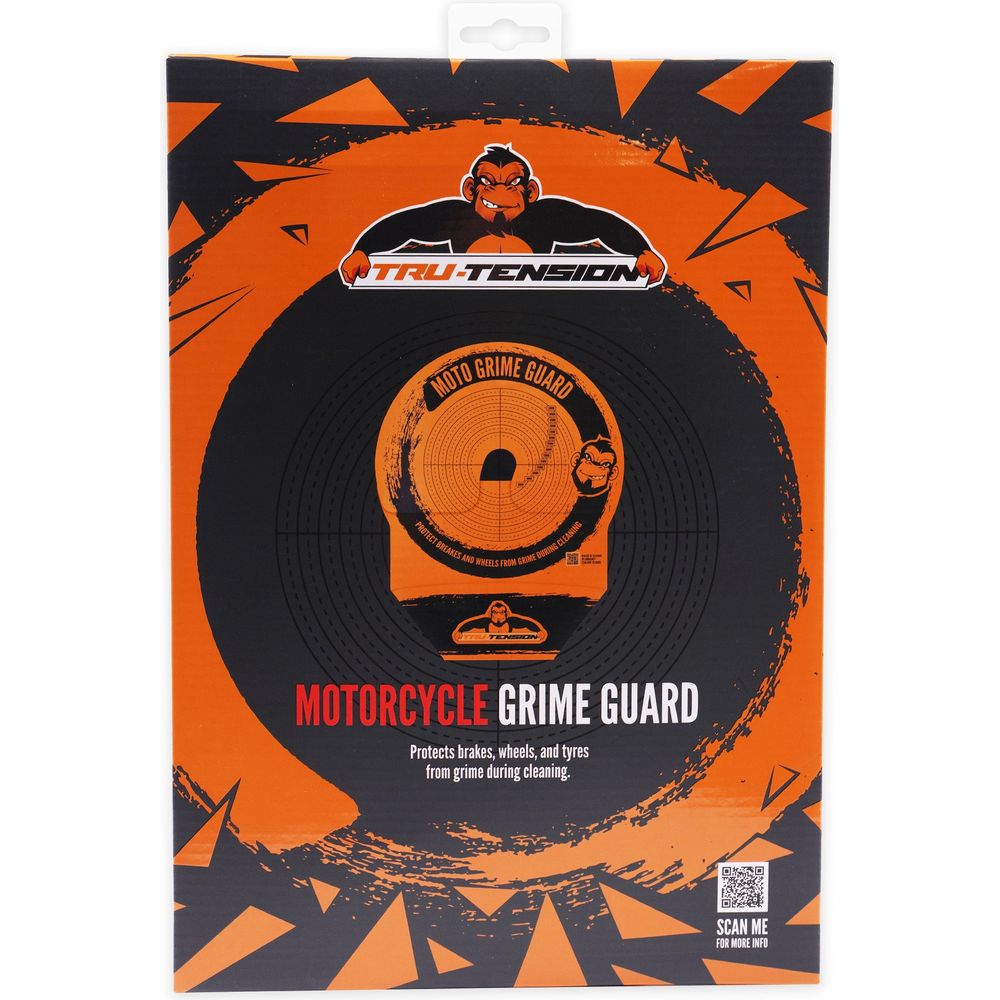 Tru-Tension Motorcycle Grime Guard Orange (Image 5) - ThrottleChimp