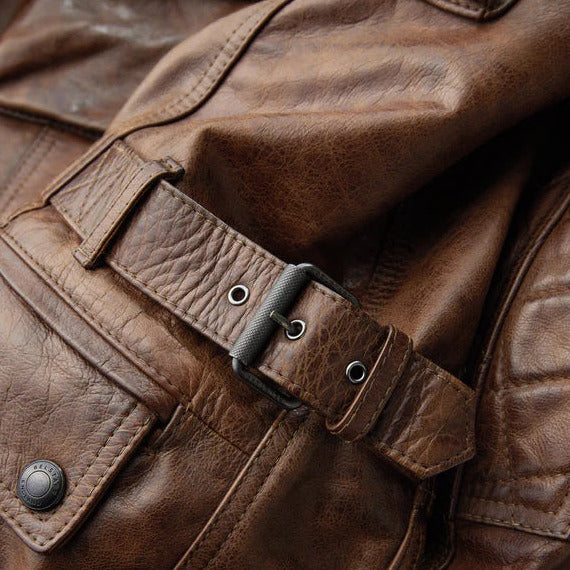 Belstaff Turner Hand Waxed Leather Jacket Burnt Cuero (Image 5) - ThrottleChimp