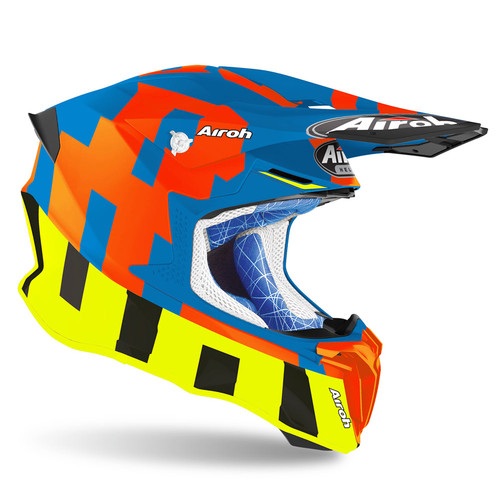 Airoh Twist 2.0 Frame Motocross Helmet Matt Azure FREE 1 YEAR Returns, FREE UK Delivery | ThrottleChimp