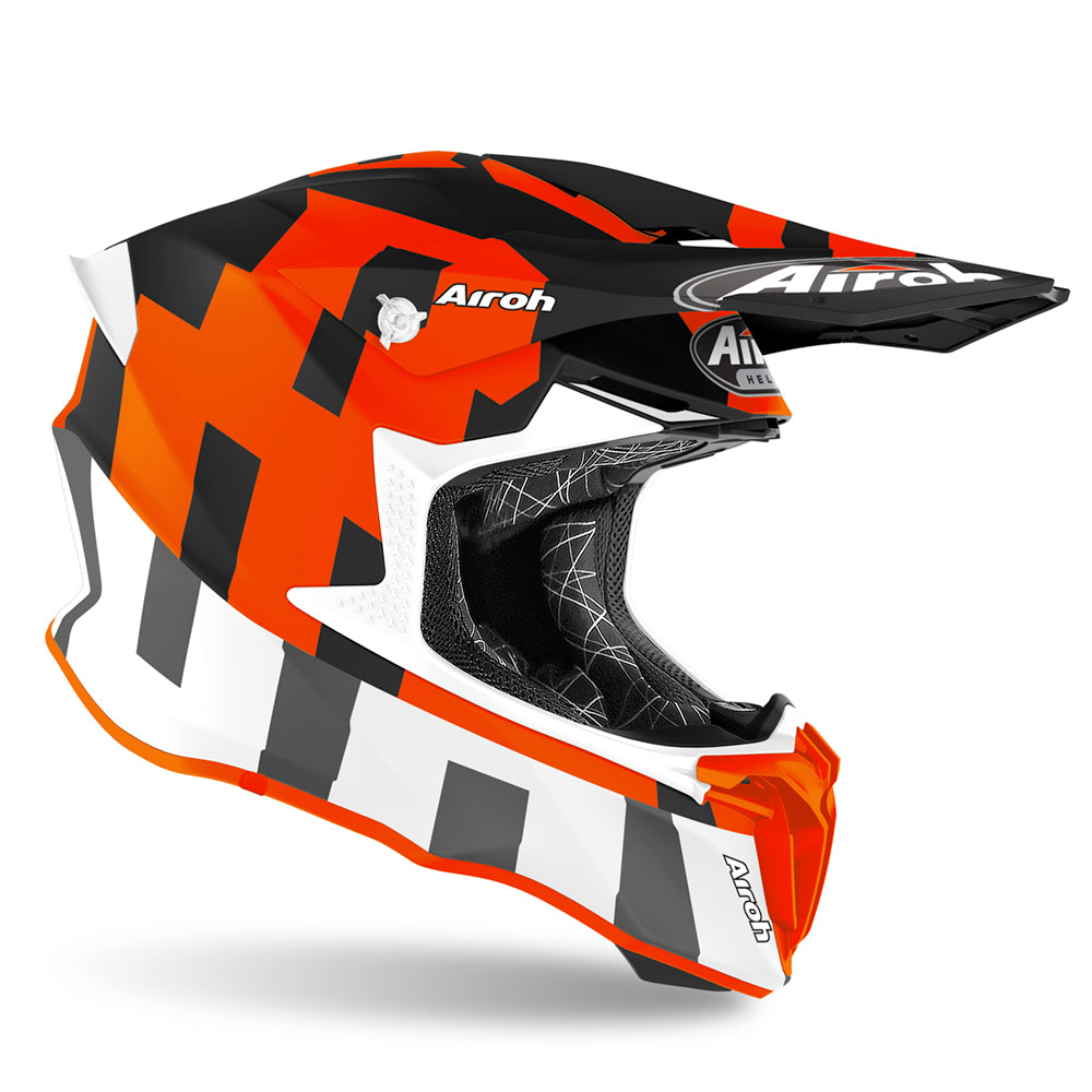 Airoh Twist 2.0 Frame Motocross Helmet Matt Orange FREE 1 YEAR Returns, FREE UK Delivery | ThrottleChimp