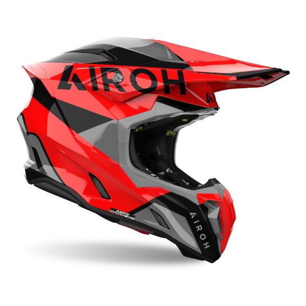 Airoh Twist 3 King MX Helmet Gloss Red FREE 1 YEAR Returns, FREE UK Delivery | ThrottleChimp