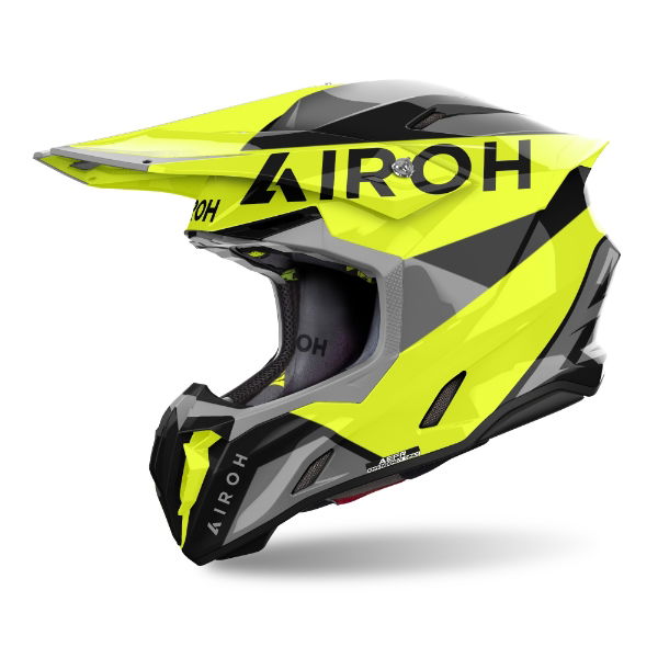 Airoh Twist 3 King MX Helmet Gloss Yellow FREE 1 YEAR Returns, FREE UK Delivery | ThrottleChimp