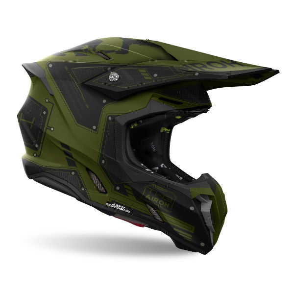 Airoh Twist 3 MX Helmet Matt Military FREE 1 YEAR Returns, FREE UK Delivery | ThrottleChimp