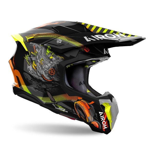 Airoh Twist 3 MX Helmet Gloss Toxic FREE 1 YEAR Returns, FREE UK Delivery | ThrottleChimp