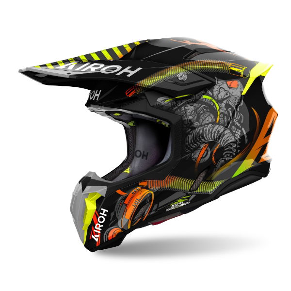 Airoh Twist 3 MX Helmet Gloss Toxic FREE 1 YEAR Returns, FREE UK Delivery | ThrottleChimp