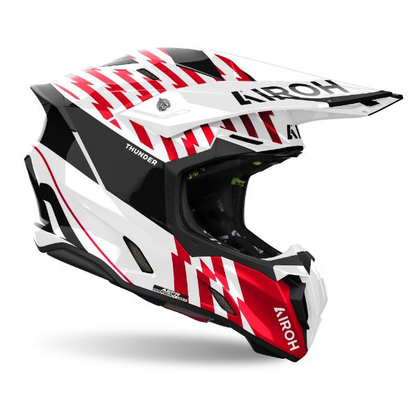 Airoh Twist 3 Thunder MX Helmet Gloss Red FREE 1 YEAR Returns, FREE UK Delivery | ThrottleChimp