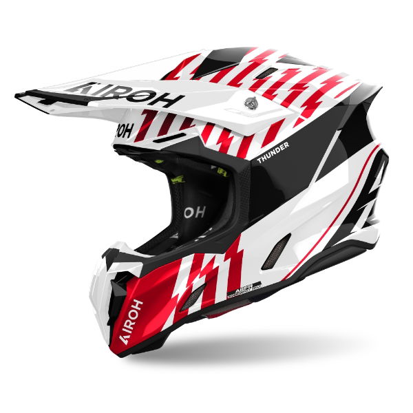 Airoh Twist 3 Thunder MX Helmet Gloss Red FREE 1 YEAR Returns, FREE UK Delivery | ThrottleChimp