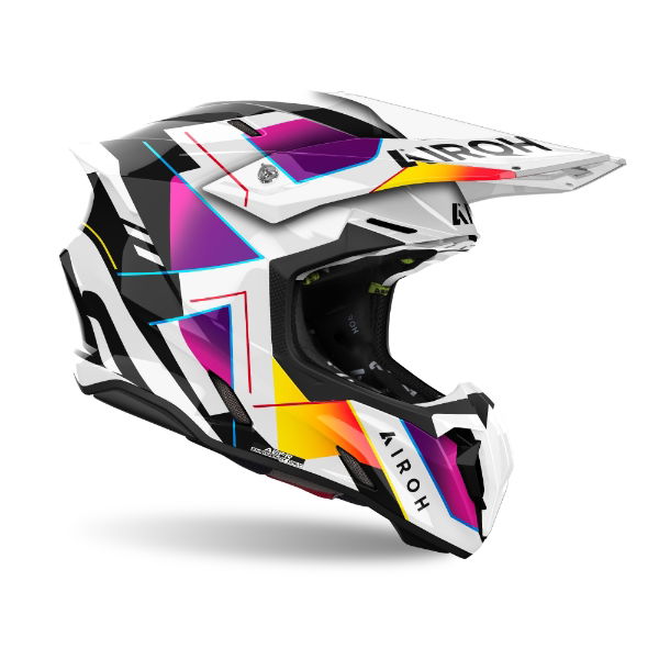 Airoh Twist 3 MX Helmet Gloss Rainbow FREE 1 YEAR Returns, FREE UK Delivery | ThrottleChimp