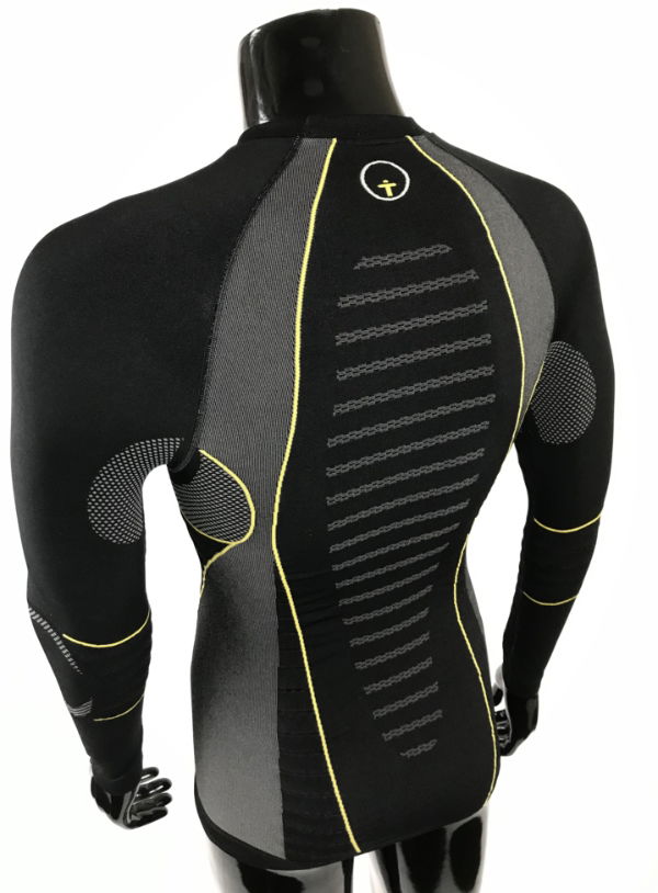 Forcefield Tech 3 Base Layer Shirt Black / Yellow FREE 1 YEAR Returns, FREE UK Delivery | ThrottleChimp