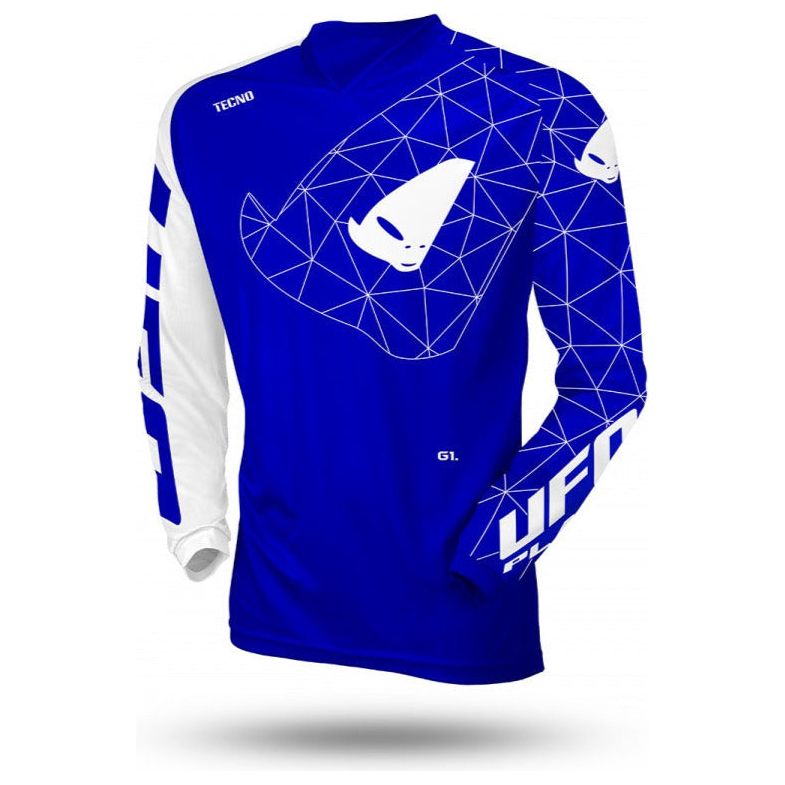 UFO Tecno MX Jersey Blue / White - ThrottleChimp