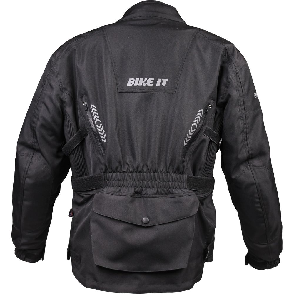 Bike It Triple Black Waterproof Adventure Jacket Black (Image 4) - ThrottleChimp