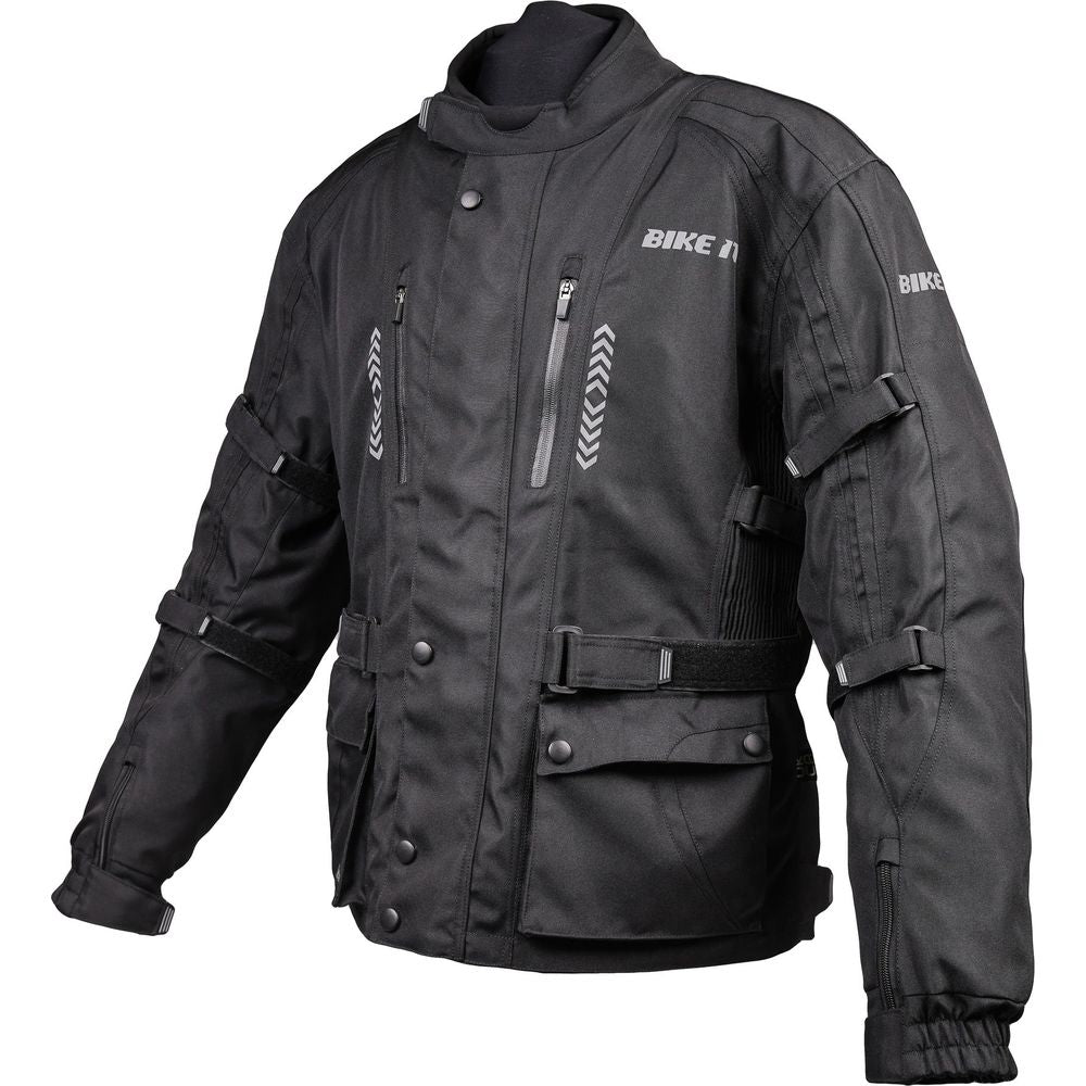 Bike It Triple Black Waterproof Adventure Jacket Black (Image 3) - ThrottleChimp