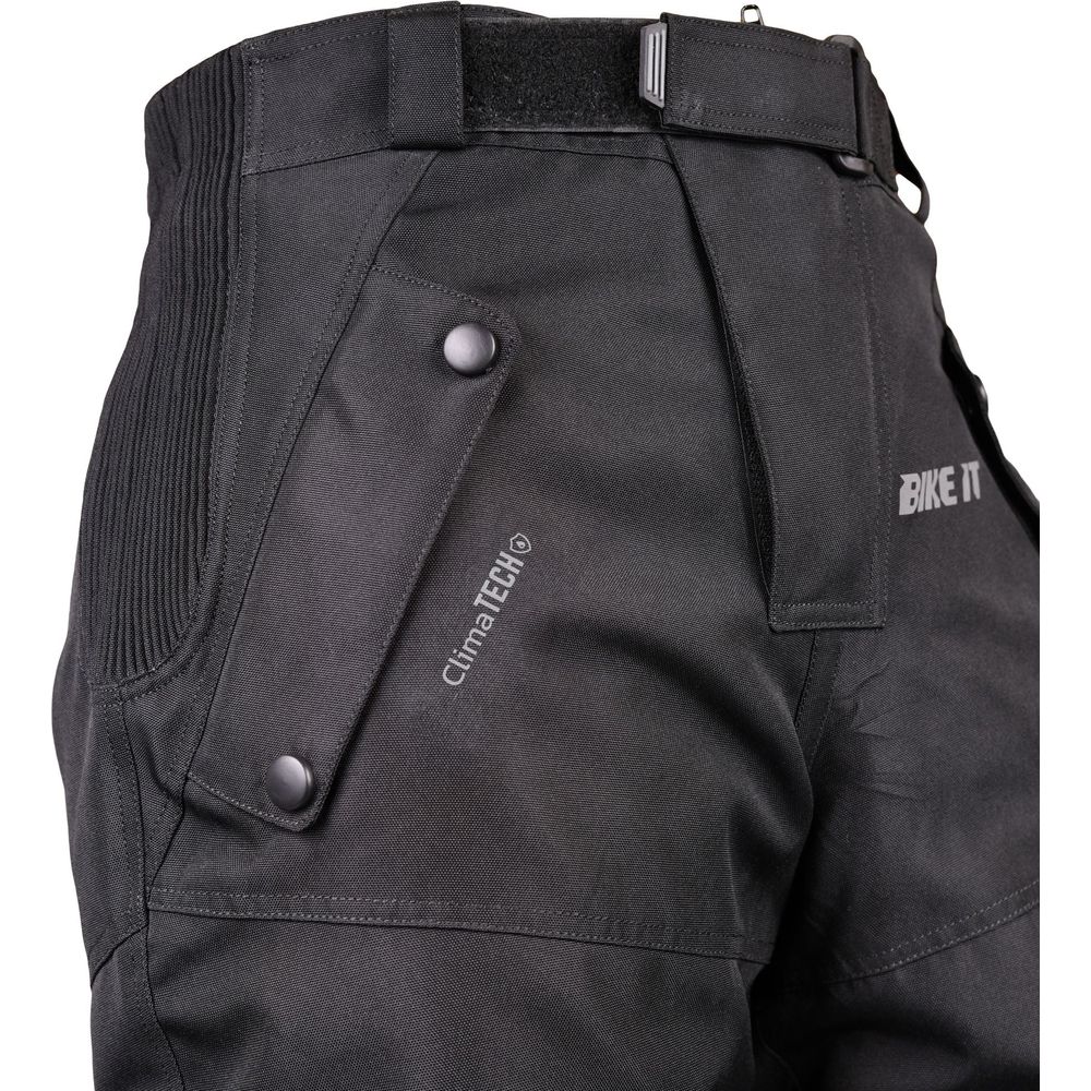 Bike It Triple Black Ultimate Adventure Waterproof Trouser Black (Image 4) - ThrottleChimp