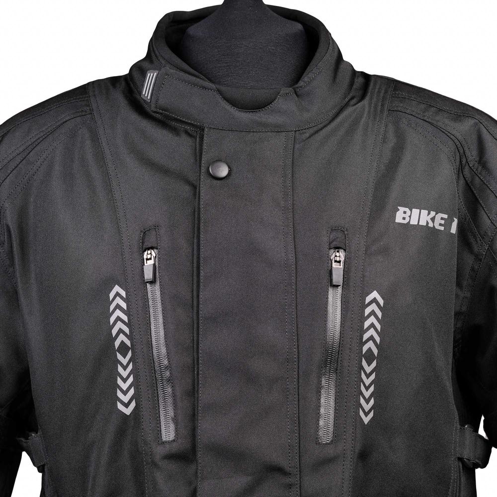 Bike It Triple Black Waterproof Adventure Jacket Black (Image 5) - ThrottleChimp