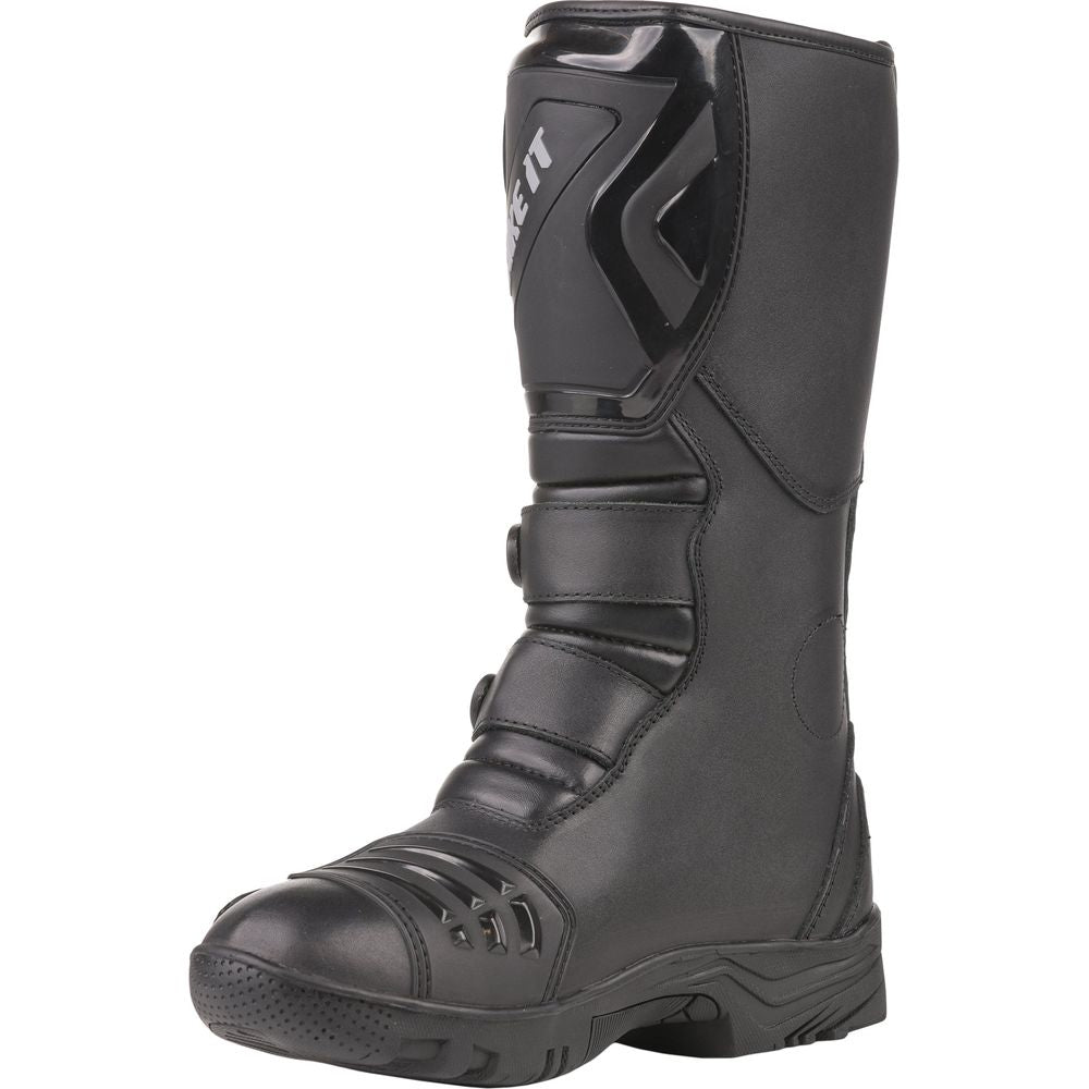 Bike It Triple-Black Motorcycle Adventure Boots Black (Image 4) - ThrottleChimp