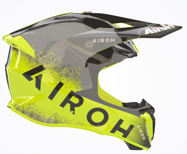 Airoh Twist 2.0 Bit MX Helmet Gloss Yellow FREE 1 YEAR Returns, FREE UK Delivery | ThrottleChimp