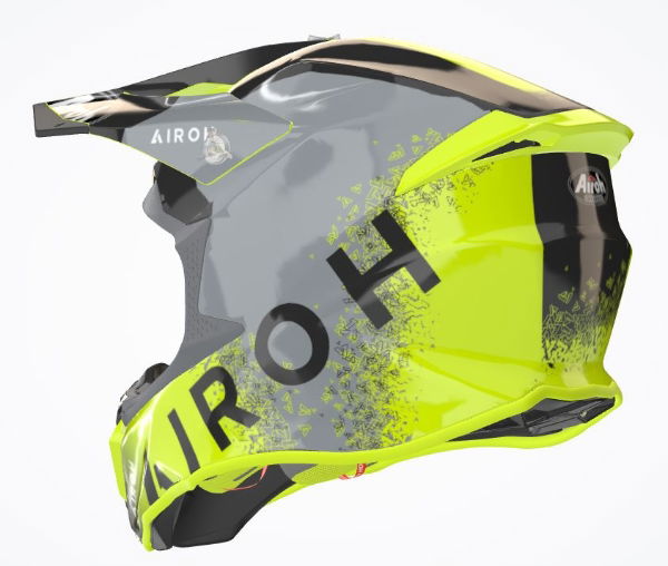 Airoh Twist 2.0 Bit MX Helmet Gloss Yellow FREE 1 YEAR Returns, FREE UK Delivery | ThrottleChimp