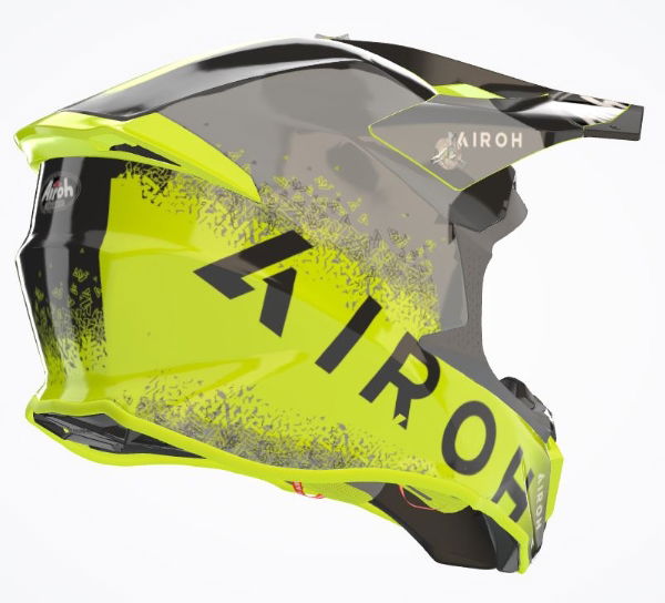 Airoh Twist 2.0 Bit MX Helmet Gloss Yellow FREE 1 YEAR Returns, FREE UK Delivery | ThrottleChimp