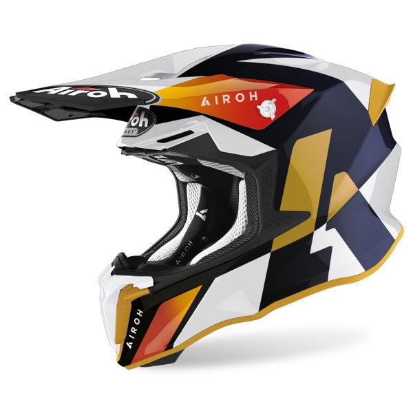 Airoh Twist 2.0 Lift MX Helmet Gloss White FREE 1 YEAR Returns, FREE UK Delivery | ThrottleChimp