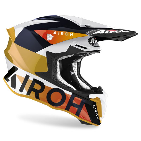 Airoh Twist 2.0 Lift MX Helmet Gloss White FREE 1 YEAR Returns, FREE UK Delivery | ThrottleChimp